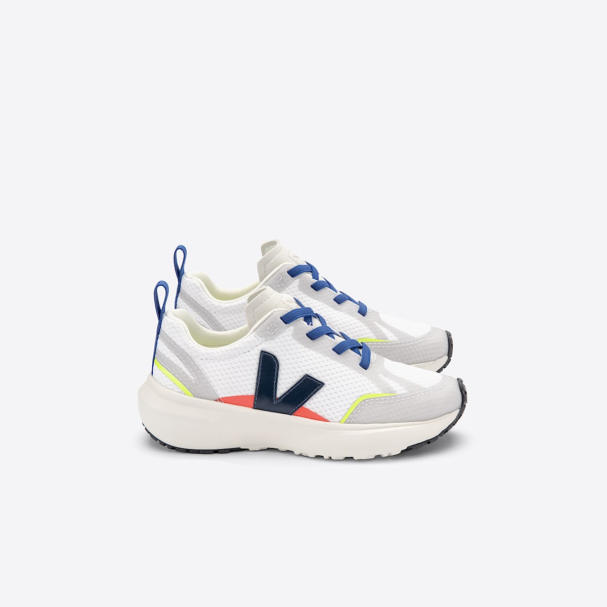CANARY ELASTIC LACES ALVEOMESH STEEL WHITE