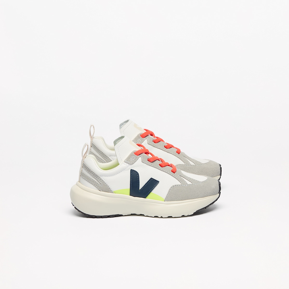 CANARY ELASTIC LACES LEATHER WHITE NAUTICO