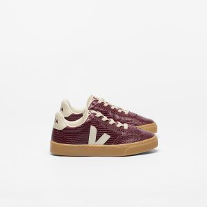 VOLLEY ELASTIC LACES LEATHER AMARANTE PIERRE