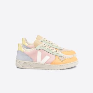 V-10 LEATHER PETALE WHITE MULTICO