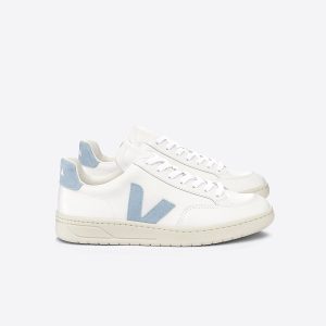 V-12 LEATHER WHITE STEEL