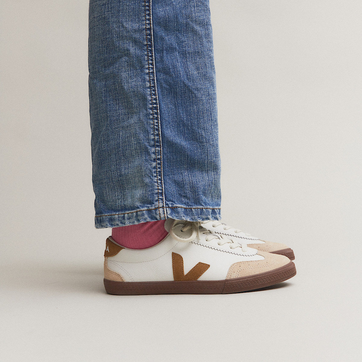 VOLLEY LEATHER WHITE TENT BARK - Image 4